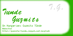 tunde guzmits business card